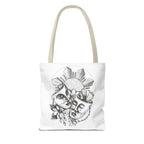 Theatre Masks Drama Tote Bag — Hand-Drawn Comedy & Tragedy Art